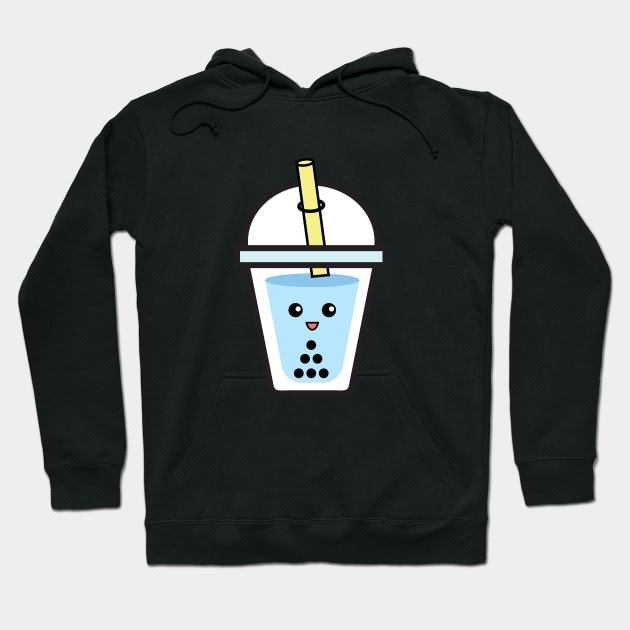 Blue Bubble Tea Boba Hoodie by Isabelledesign